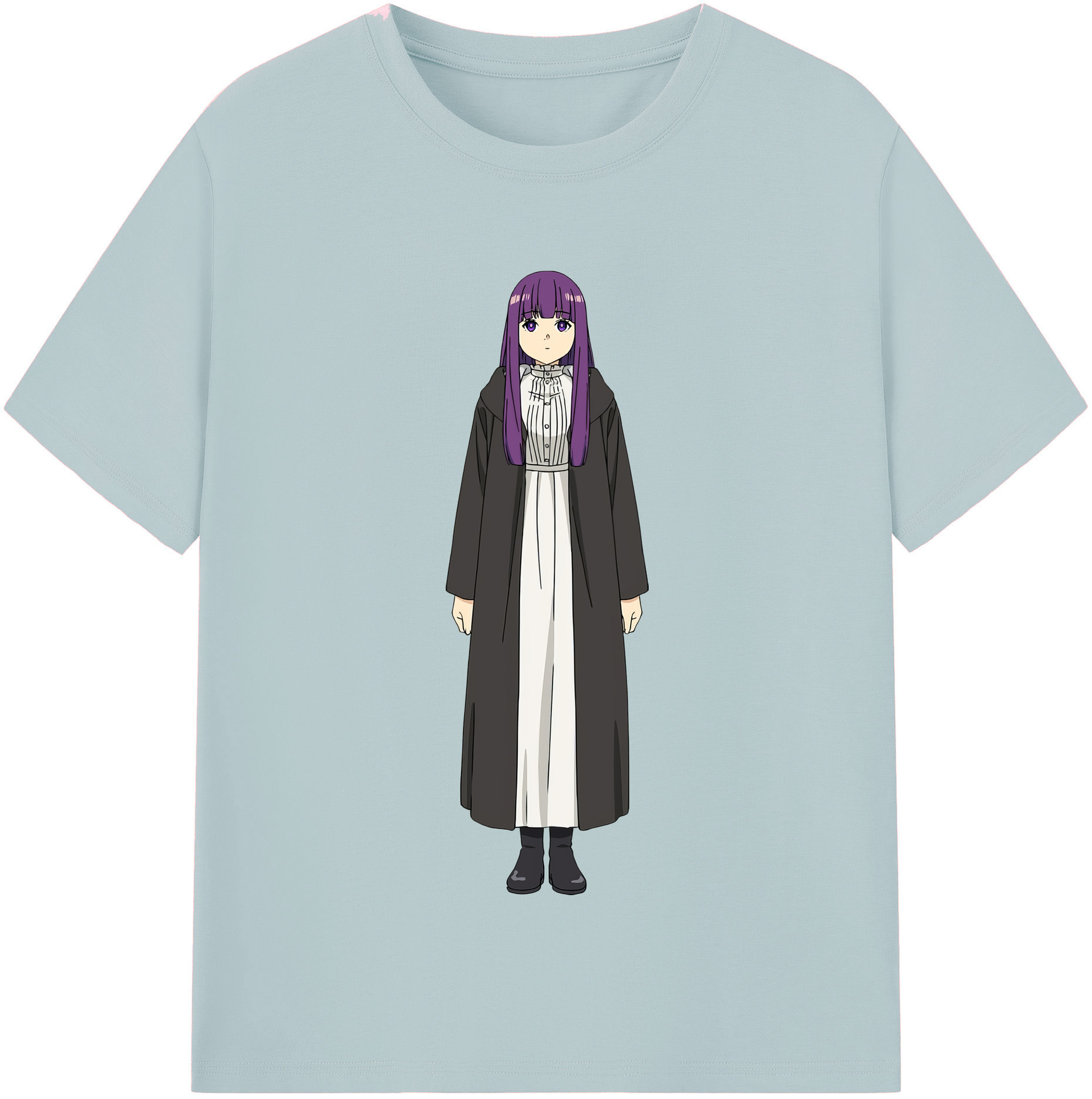 （画像用） 葬送のフリーレン Frieren 綿100％半袖Tシャツ（フロントプリント）
